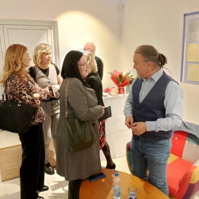 Vladimir Pakuševskij. Promocija romana Good Bye Merry Melody. Kulturni centar Lukijan Mušicki Temerin. 2025.